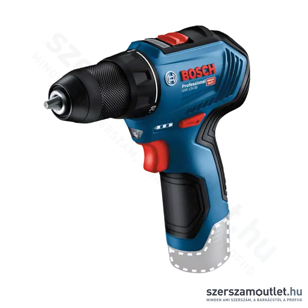 BOSCH GSR 12V-30 Akkus fúró-csavarbehajtó szénkefementes (12V) (Akku és töltő nélkül!) (06019G9002)