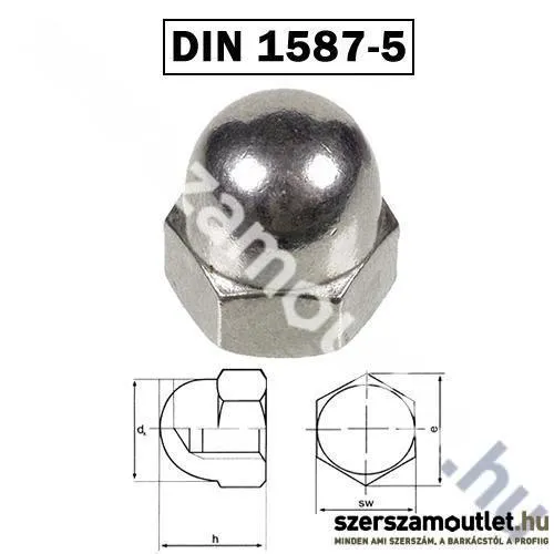 KOELNER Anya ZÁRT M8 HLF Horg. DIN 1587-5 /50db