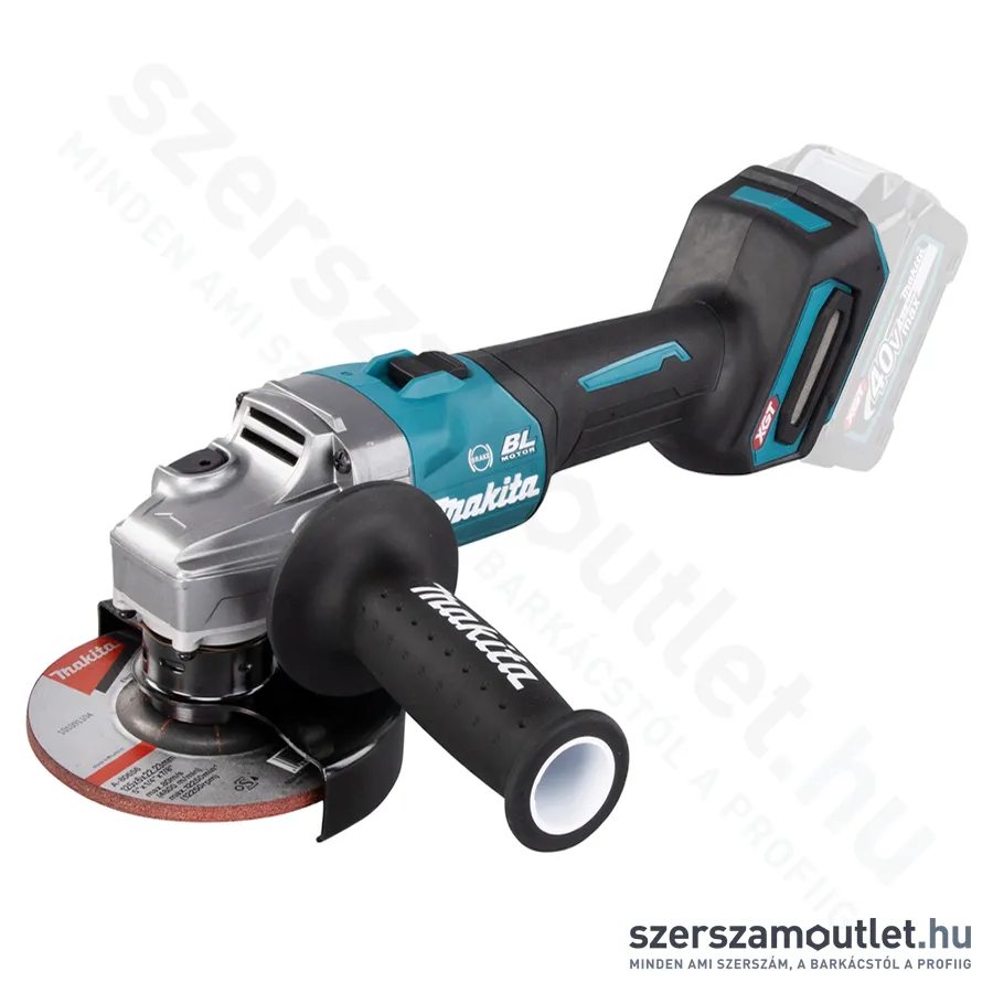 MAKITA GA005GZ Akkus szénkefementes sarokcsiszoló (40V/125mm) (Akku és töltő nélkül!)