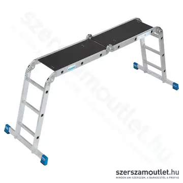 KRAUSE STABILO Univerzális csuklós létra dobogóval, állványozható 4x3 fokos (123909)