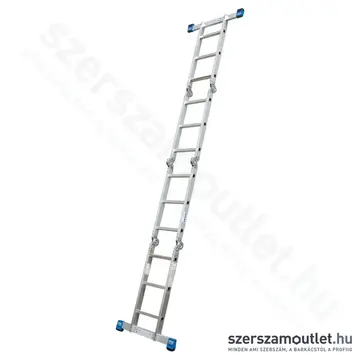 KRAUSE STABILO Univerzális csuklós létra dobogóval, állványozható 4x3 fokos (123909)