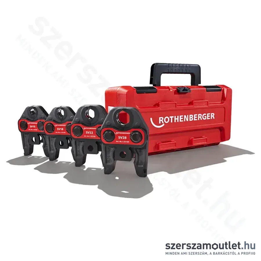 ROTHENBERGER Standard préspofa készlet SV15-18-22-28+Rocase (rézhez)