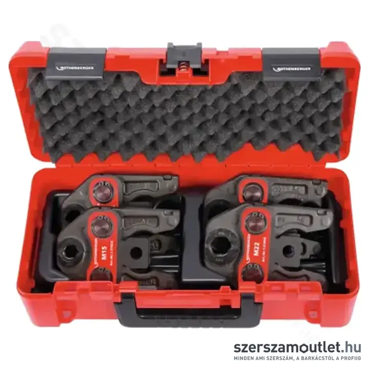 ROTHENBERGER Standard préspofa készlet M15-18-22-28+Rocase (acélhoz)