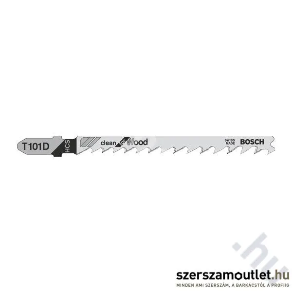 BOSCH T 101 D Clean for Wood szúrófűrészlap 3db (2608630558)