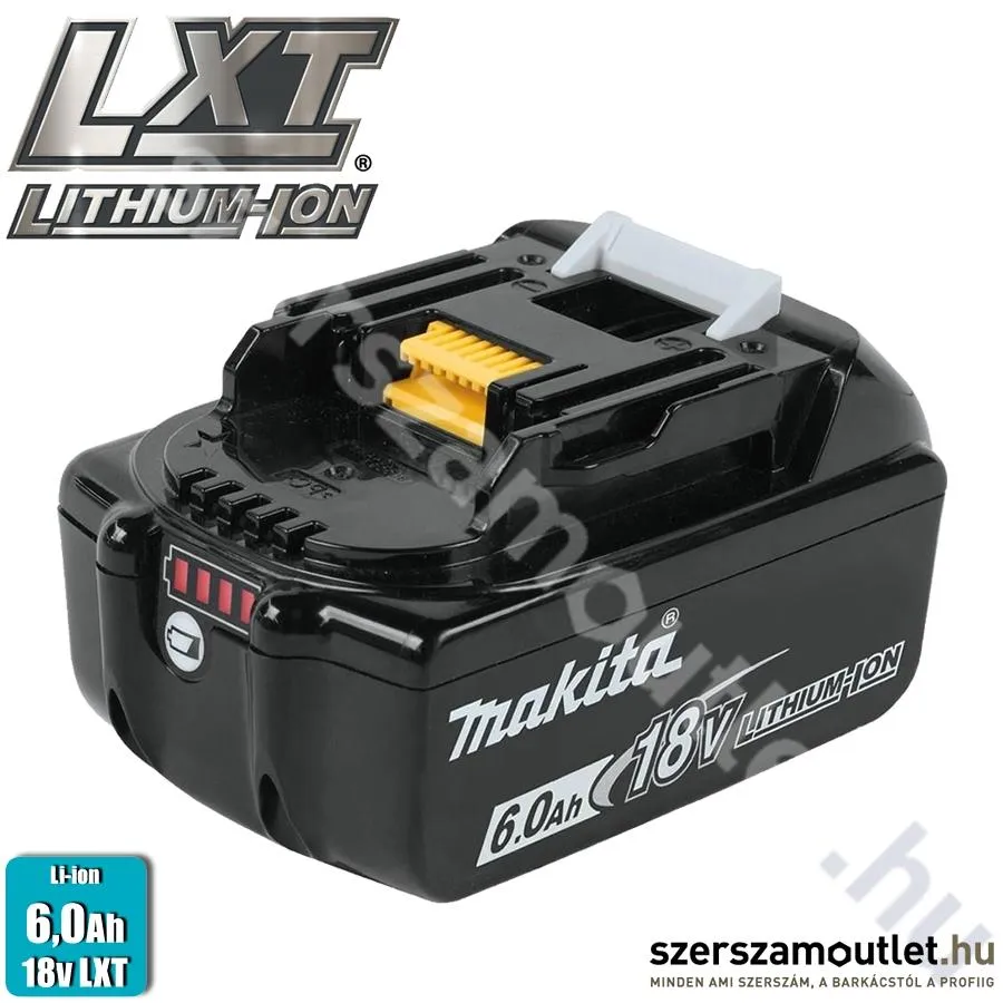 MAKITA BL1860B Li-ion akku 18V/6,0Ah (eredeti) (632F69-8)(197422-4)