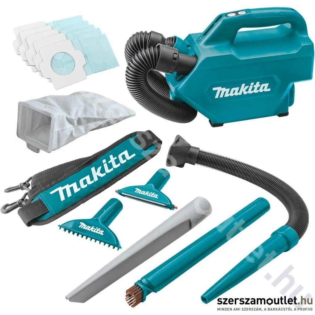 MAKITA CL121DZJ CXT Akkus porszívó Makpac Kofferben (12V) (Akku és töltő nélkül!)