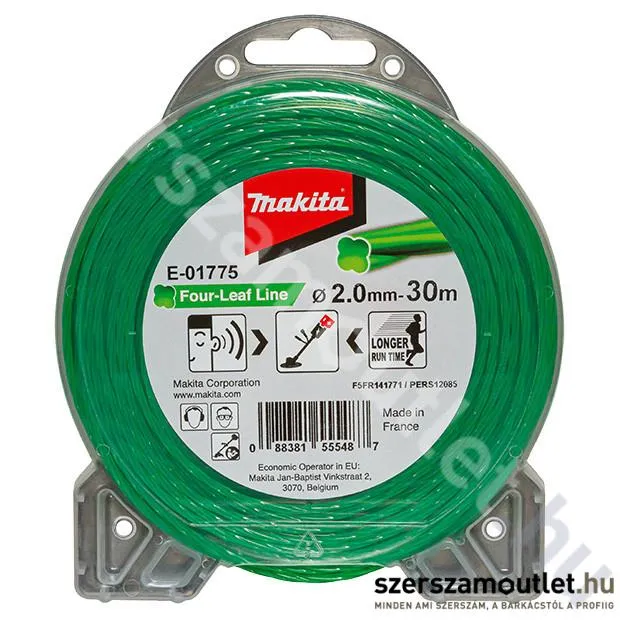 MAKITA Damil RT 4 élű zöld 2.0mm, 30m (E-01775)