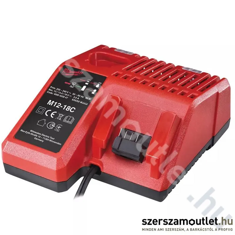 MILWAUKEE M12-18C Intelligens töltő (4932352959)