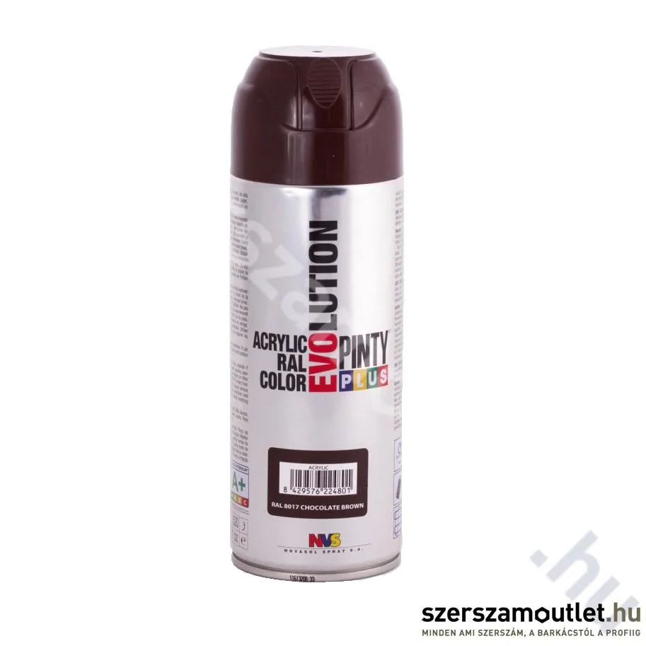 PINTY PLUS 8017 EVO Akril spray 400ml, RAL 8017 (Csokoládébarna/Chocolate brown) (548)