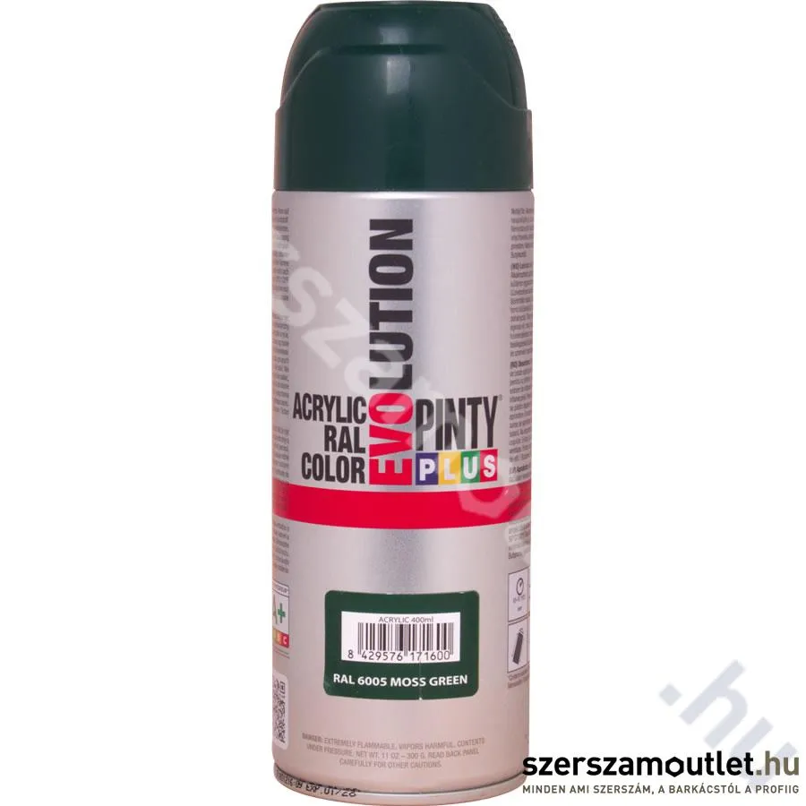 PINTY PLUS EVO Akril spray 400ml, RAL 6005 (Mohazöld/Moss green) (610)