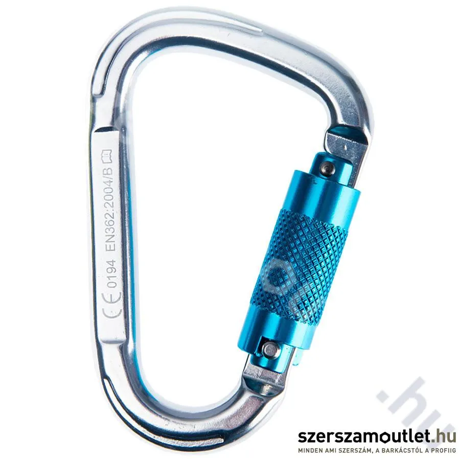 PORTWEST FP32 ALUMINIUM TWIST LOCK Karabiner [Ezüst] (FP32SIR)