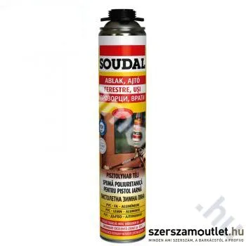 SOUDAL Purhab (pisztoly) TÉLI 750ml ablak-ajtó (123213)(123013)