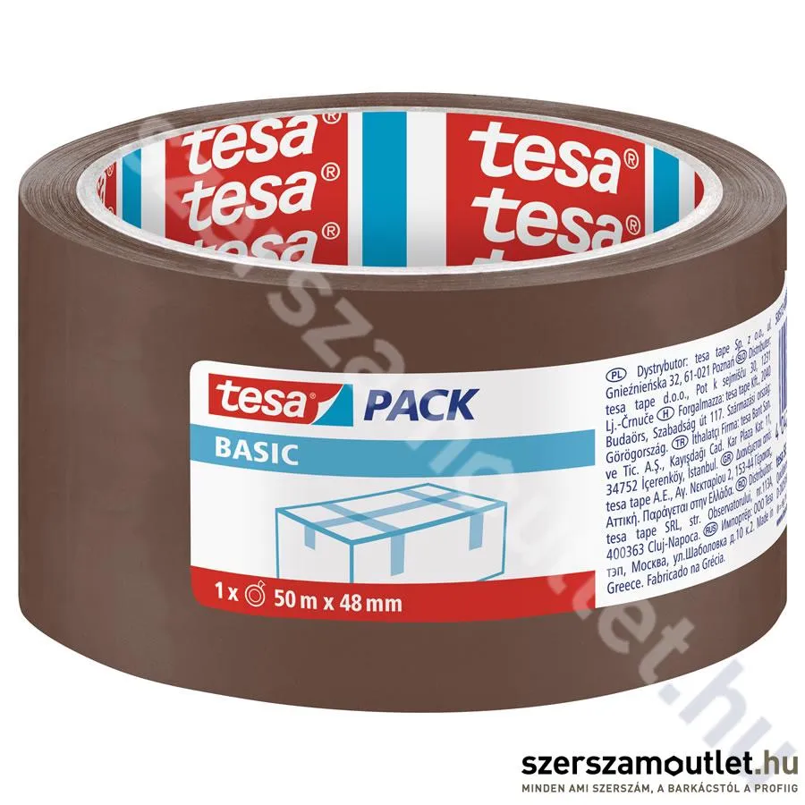 TESA BASIC 58573 Csomagolószalag barna 50Mx48MM